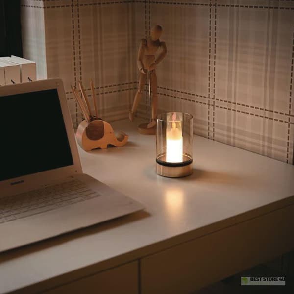 Natlampe Stearinlys V-TAC 3W LED USB-opladning Dæmpbar Guld VT-7564 3000K 110lm