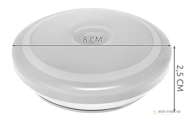 LED-natlampe med bevægelsessensor