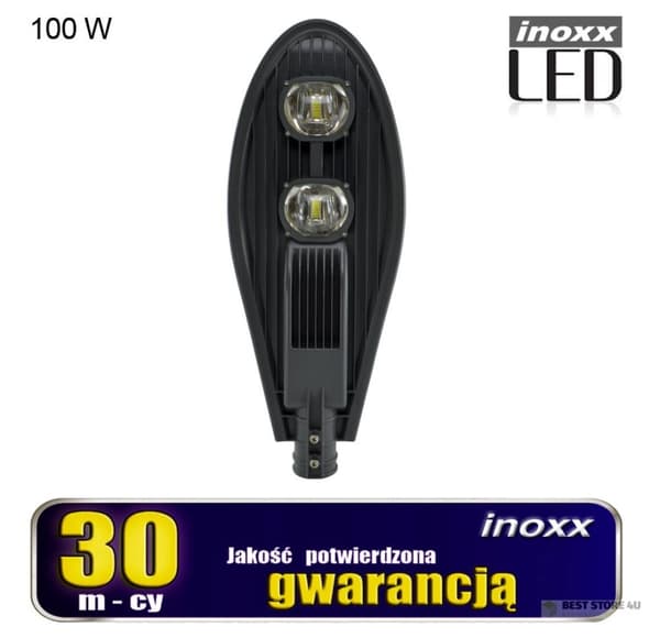 Industriel lampe LED gadebelysning 100w IP65 10.000 lm vinter 6000k
