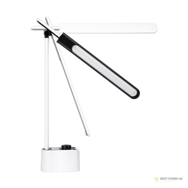 Skrivebordslampe med ur