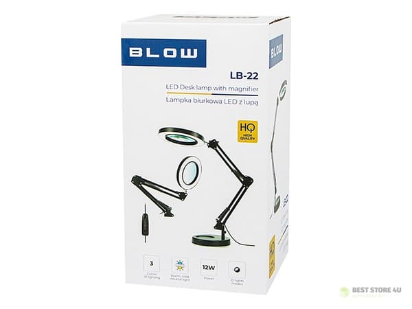 44-168# LED-skrivbordslampa lb-23 vit