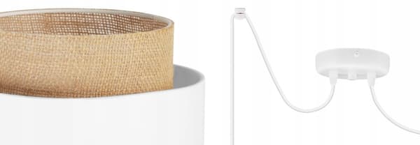 HÄNGLAMPA TAK LJUSKANT LAMPSKÄRM BOHO JUTA