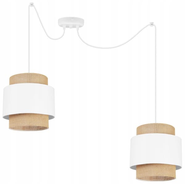 HÄNGLAMPA TAK LJUSKANT LAMPSKÄRM BOHO JUTA