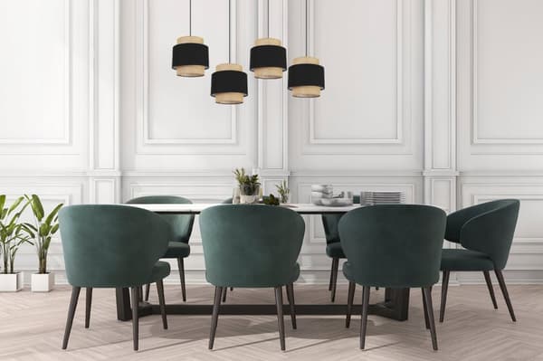 HÄNGLAMPA TAK LJUSKANT LAMPSKÄRM BOHO JUTA