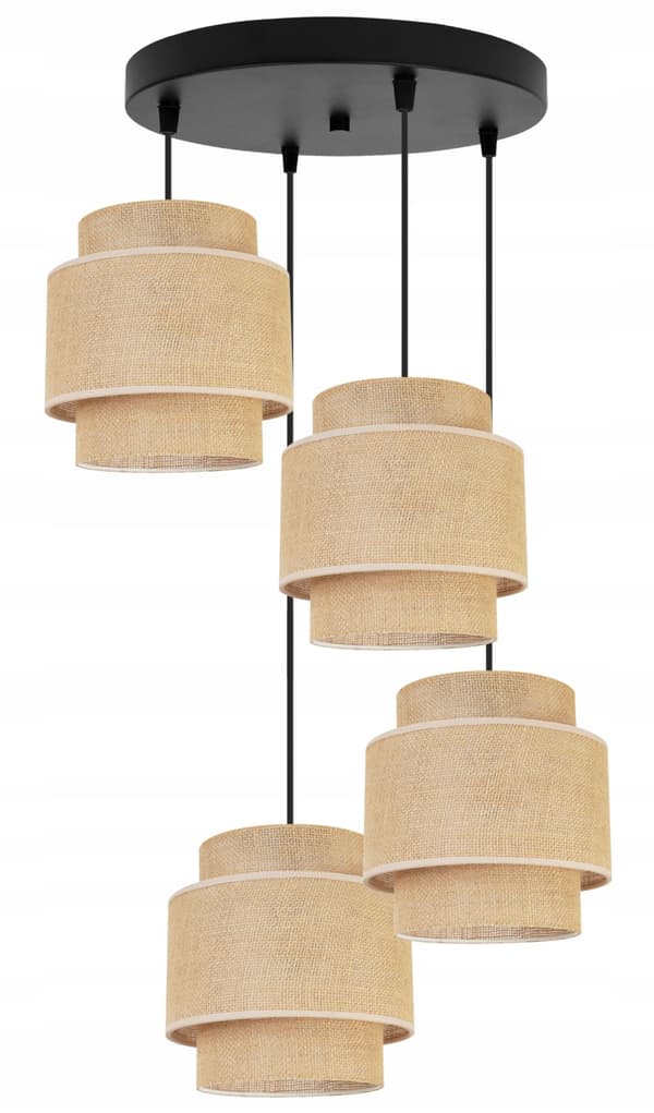 HÄNGLAMPA TAK LJUSKANT LAMPSKÄRM BOHO JUTA