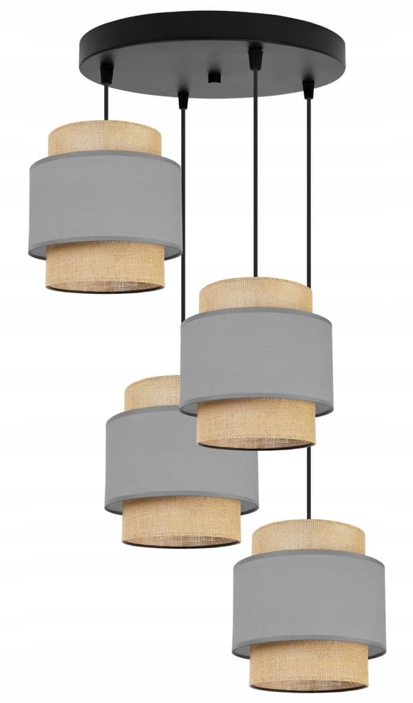 HÄNGLAMPA TAK LJUSKANT LAMPSKÄRM BOHO JUTA