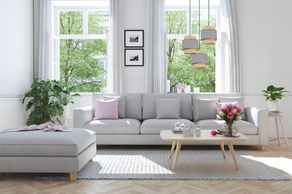 HÆNGELAMPE LOFT LYSKELYSE LAMPESKÆRM BOHO JUTA