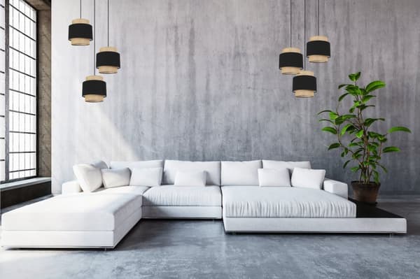 HÆNGELAMPE LOFT LYSKELYSE LAMPESKÆRM BOHO JUTA