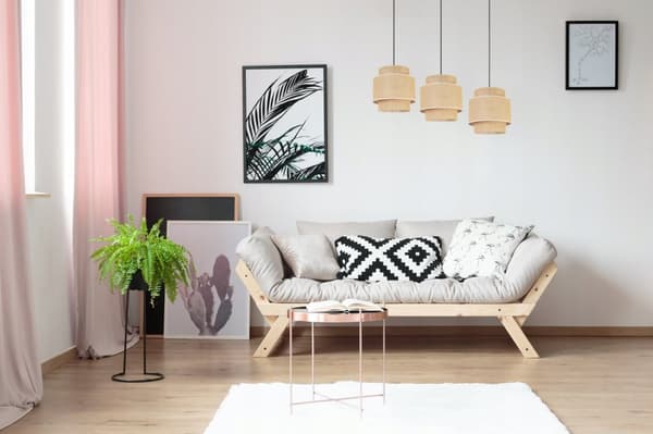 RIIPPUVALAISIN KATTO KATTOKRUUNUT LAMPPUVARJOS BOHO JUTA