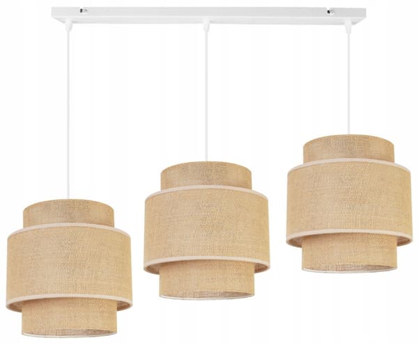 HÄNGLAMPA TAK LJUSKANT LAMPSKÄRM BOHO JUTA
