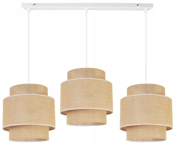 HÄNGLAMPA TAK LJUSKANT LAMPSKÄRM BOHO JUTA