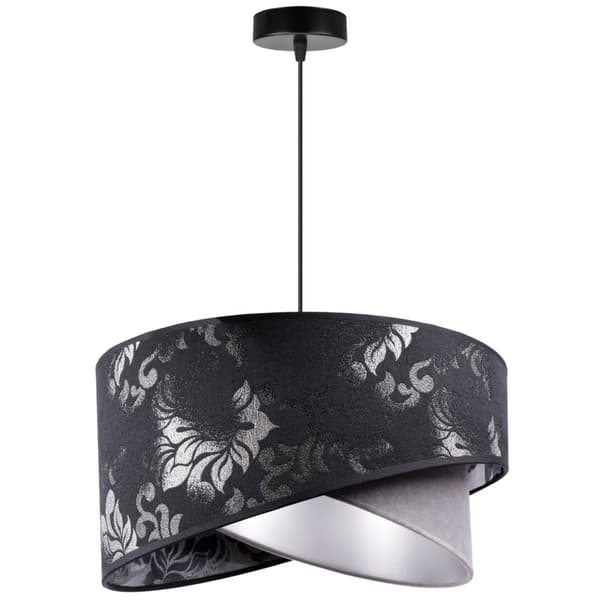 TAKLAMPA HÄNG LJUSKRAKA GLAMOUR SVART