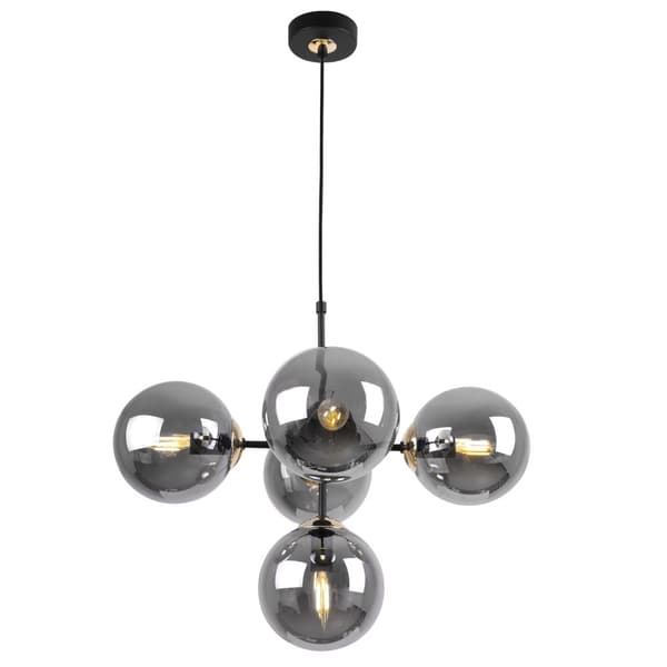 HÆNGENDE LOFTSLAMPE LYSKELYSE LOFT GLAMOUR SORT