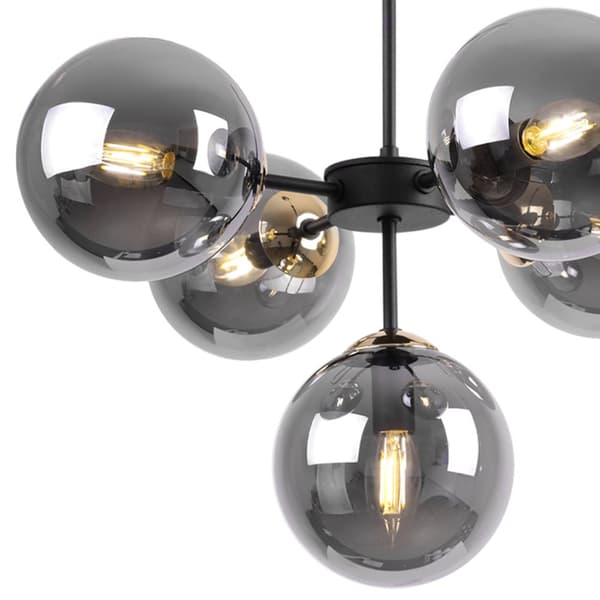 HÆNGENDE LOFTSLAMPE LYSKELYSE LOFT GLAMOUR SORT