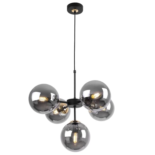 HÆNGENDE LOFTSLAMPE LYSKELYSE LOFT GLAMOUR SORT