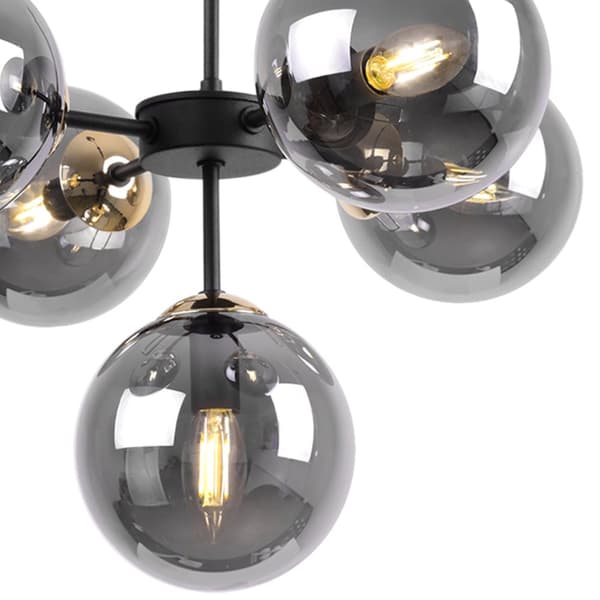 HÆNGENDE LOFTSLAMPE LYSKELYSE LOFT GLAMOUR SORT