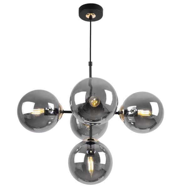 HÆNGENDE LOFTSLAMPE LYSKELYSE LOFT GLAMOUR SORT