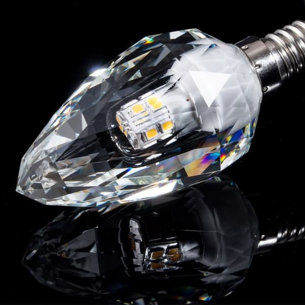 DEKORATIV LED Pære E14 4W C37 NEUTRAL KRYSTAL