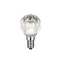Miniatyrbillede 1 af 4: DEKORATIV LED Pære E14 3W G40 NEUTRAL KRYSTAL