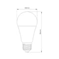 Miniatyrbillede 2 af 3: LED Pære E27 11W A60 VARM