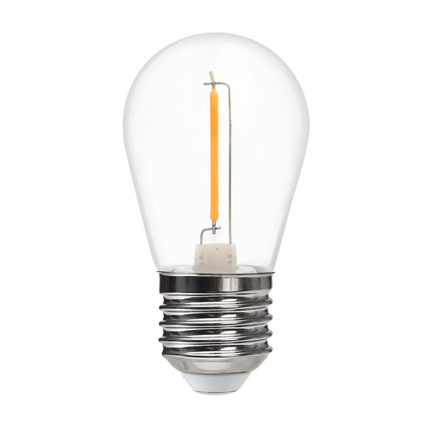 LED FILAMENT Pære E27 1W ST45 VARM PLAST