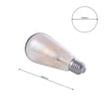 Miniatyrbillede 5 af 5: LED DEKORATIV Pære E27 4W ST64 VARM RAV