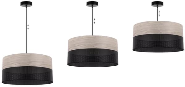 ENKEL HÆNGELAMPE LAMPESKÆRM FINER BLAGET EG 44CM