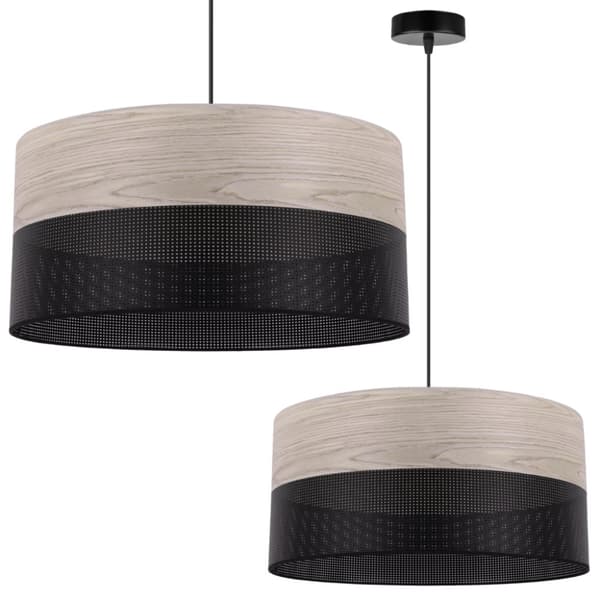 ENKEL HÆNGELAMPE LAMPESKÆRM FINER BLAGET EG 44CM