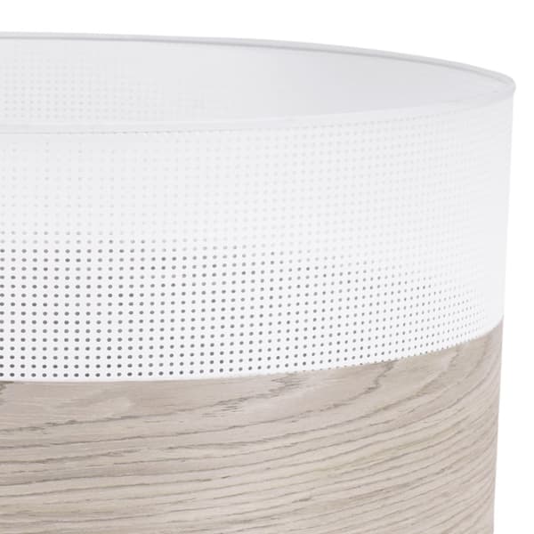 ENKEL HÄNGLAMPA LAMPSKÄRM FANER BLEKT EK 40CM