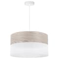 Miniatyrbild 2 av 9: ENKEL HÄNGLAMPA LAMPSKÄRM FANER BLEKT EK 40CM