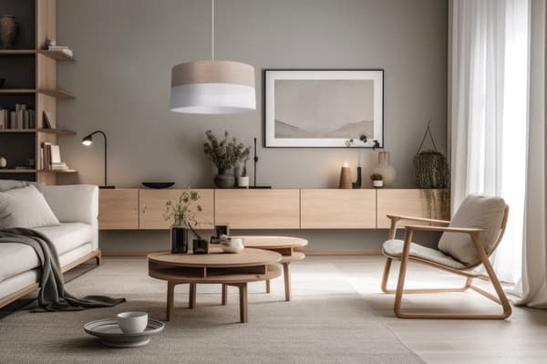 ENKEL HÄNGLAMPA LAMPSKÄRM KLASSISK EKFANER 44CM
