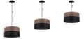 Miniatyrbild 5 av 9: ENKEL HÄNGLAMPA, LAMPSKÄRM AV VALNÖTFINER, 30CM