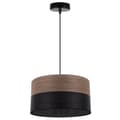 Miniatyrbild 2 av 9: ENKEL HÄNGLAMPA, LAMPSKÄRM AV VALNÖTFINER, 30CM