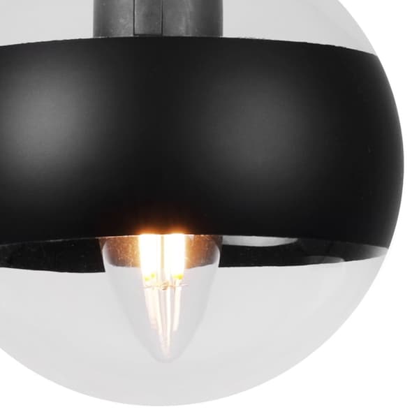 HÄNGLAMPA SPIDER TOLEDO SVART 3-PLATS SVART LAMPSKÄRM E14