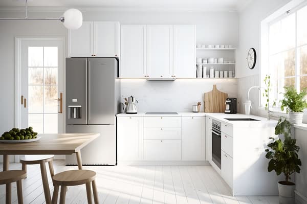 TAKLAMPA ASTURIA KROM 2-PLAT VIT LAMPSKÄRM E27