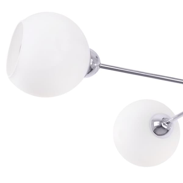 KATTOVALAISIN ASTURIA CHROME 4-TASOINEN VALKOINEN LAMPPUVARJOS E27