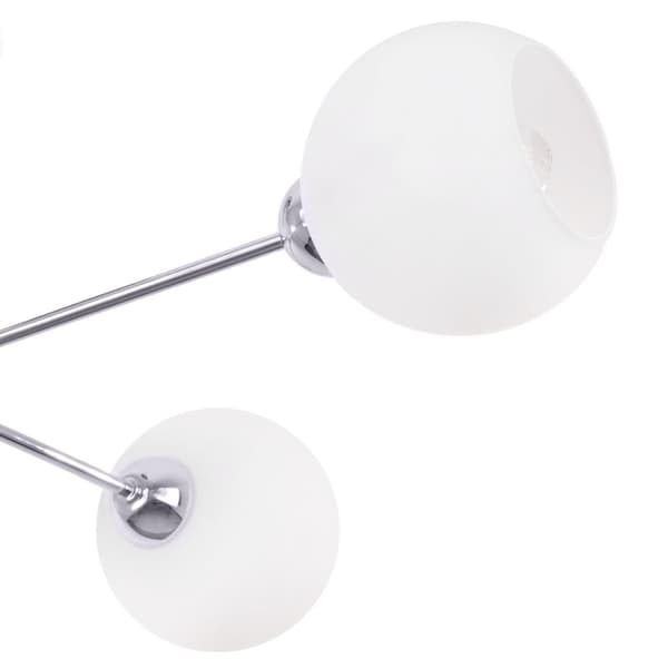 KATTOVALAISIN ASTURIA CHROME 4-TASOINEN VALKOINEN LAMPPUVARJOS E27