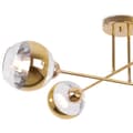 Miniatyrbillede 7 af 8: LOFTSLAMPE ASTURIA GULD 4-PLADE GULD LAMPESKÆRM E27
