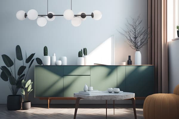 HÄNGLAMPA SIENA SVART 8-FLAT VIT LAMPSKÄRM E14