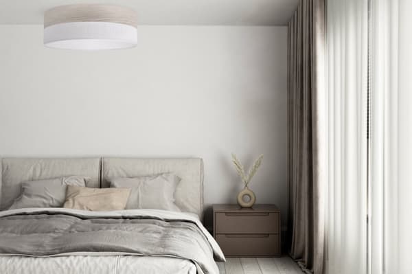 TRÄPLEXI TAKLAMPA VIT 50CM BLEKT EK