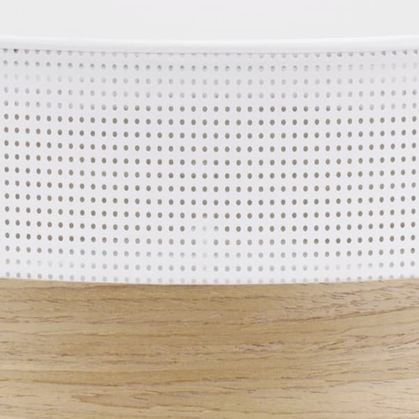 TRÆ PLEXI LOFTSLAMPE HVID 50CM GYLD EG