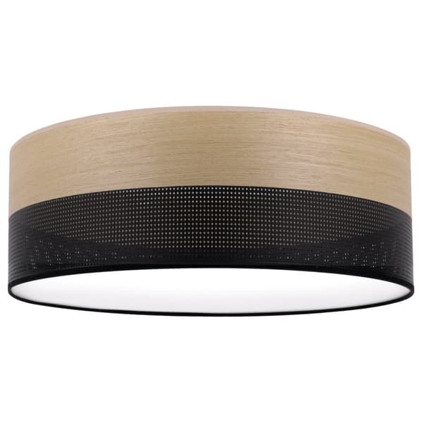 TRÆPLEXI LOFTSLAMPE SORT 40CM GYLDT EG