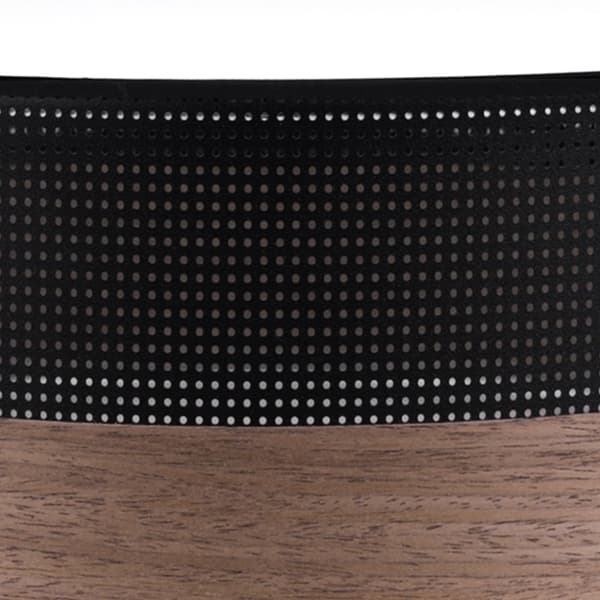 TRÆPLEXI LOFTSLAMPE SORT 40CM VALNØD