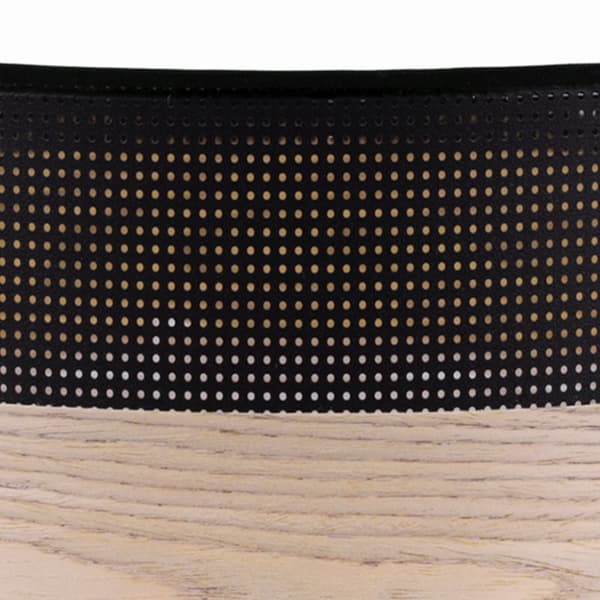TAKLAMPA TRÄPLEXI SVART 50CM KLASSISK EK