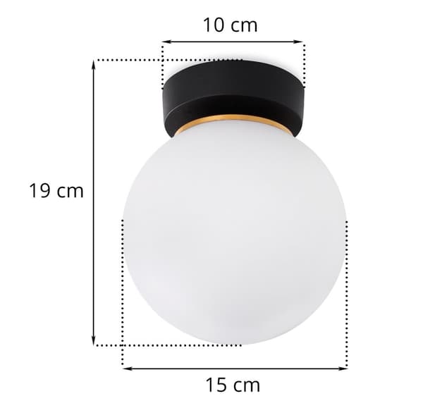 LOFTSLAMPE ALTA HVID 1-PL GULD E14