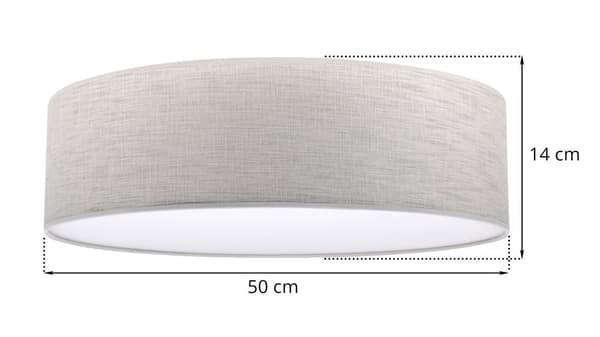 STONE PLEXI KATTOVALAISIN VAALEA BIEGE 50cm