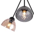 Miniatyrbillede 5 af 7: VENEDIG TRIO LOFTSLAMPE BLANDET LAMPESKÆRM E27