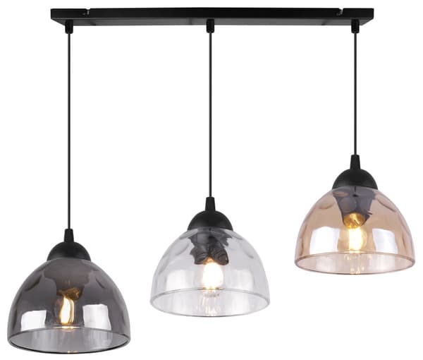 VENEDIG HÄNGLAMPA 3-PLATTA BLANDAD LAMPSKÄRM E27
