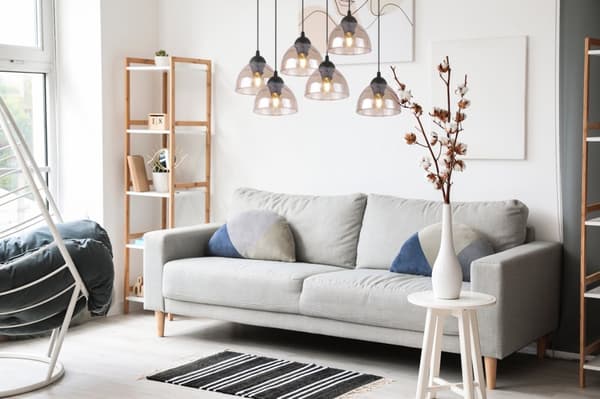 VENEDIG HÄNGLAMPA 6-FLAT HONIG LAMPSKYDD E27