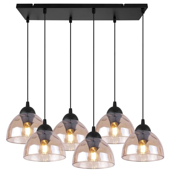 VENEDIG HÄNGLAMPA 6-FLAT HONIG LAMPSKYDD E27